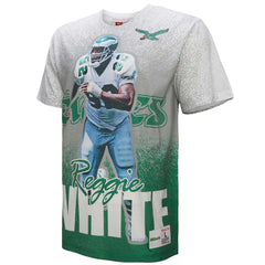 Reggie White Philadelphia Eagles Burst Retired Player T-Shirt Gray | Mitchell & Ness
