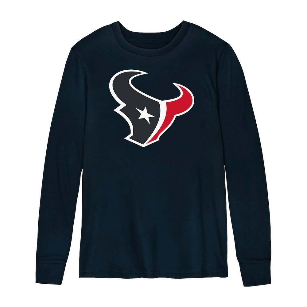 Houston Texans Preschool Primary Logo Long Sleeve T-Shirt Navy | NFL