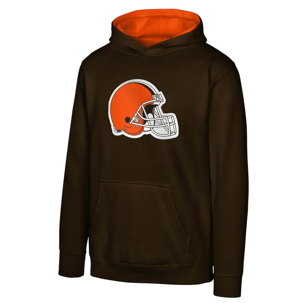 Cleveland Browns Youth Prime Pullover Hoodie Brown | NFL
