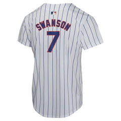 Dansby Swanson Chicago Cubs Nike Youth Home Game Player Jersey - MLB