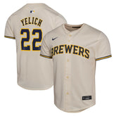 Christian Yelich Milwaukee Brewers Nike Youth Home Game Player Jersey - MLB