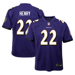Derrick Henry Baltimore Ravens Youth Game Jersey Purple | Nike for Sale