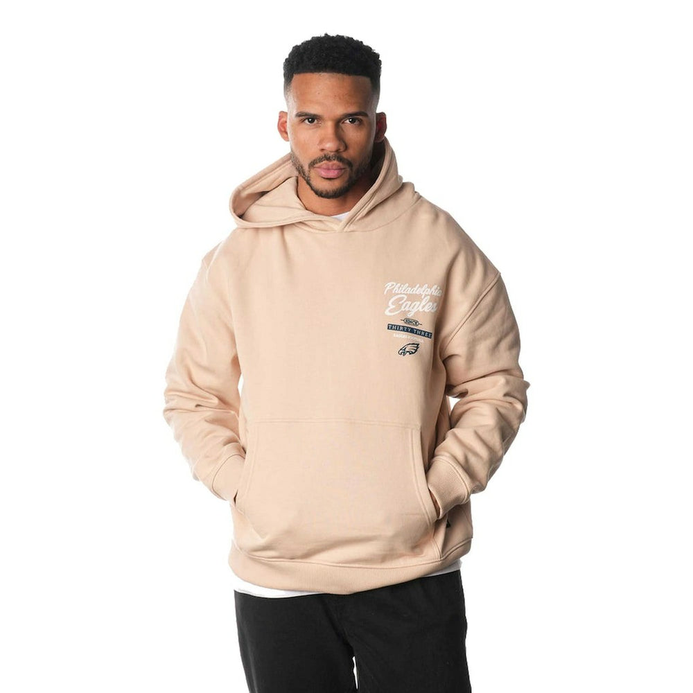 Philadelphia Eagles The Wild Collective Unisex Fleece Pullover Hoodie Cream | NFL