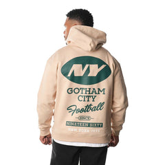 New York Jets The Wild Collective Unisex Fleece Pullover Hoodie Cream | NFL