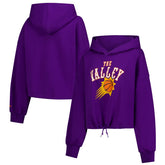 Phoenix Suns Women's 2024/25 City Edition Cropped Pullover Hoodie Purple - NBA