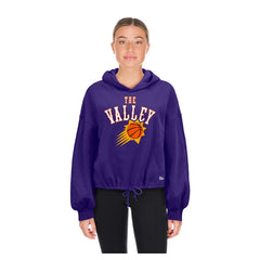 Phoenix Suns Women's 2024/25 City Edition Cropped Pullover Hoodie Purple - NBA