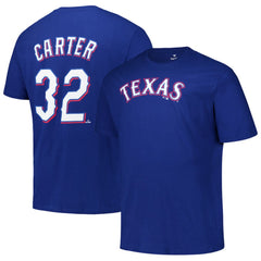 Evan Carter Texas Rangers Fanatics Big & Tall Name & Number T-Shirt - MLB