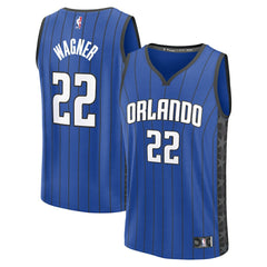 Franz Wagner Orlando Magic Fast Break Replica Player Jersey Statement Edition Blue - NBA