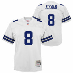 Troy Aikman Dallas Cowboys Youth 1992 Legacy Jersey White | Mitchell & Ness
