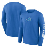 Detroit Lions One Pride Long Sleeve T-Shirt Blue | Fanatics