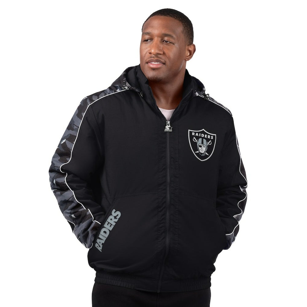 Las Vegas Raiders Starter Thursday Night Gridiron Full-Zip Jacket Black | NFL