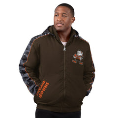 Cleveland Browns Starter Thursday Night Gridiron Full-Zip Hoodie Jacket Brown | NFL