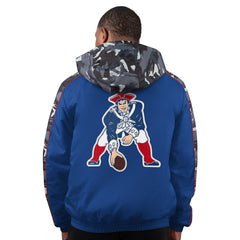 New England Patriots Starter Thursday Night Gridiron Full-Zip Hoodie Jacket Navy | NFL