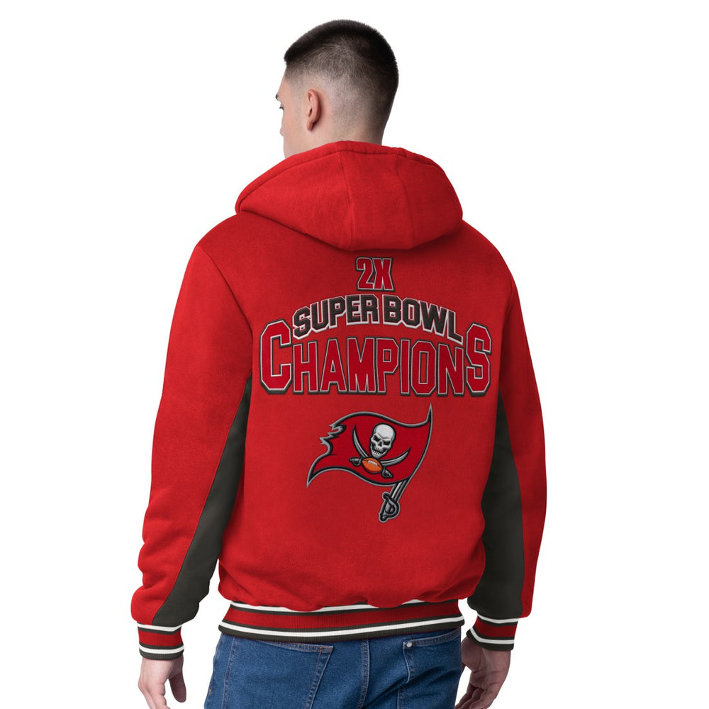 Tampa Bay Buccaneers G-III Extreme No Huddle Commemorative Full-Zip Hoodie Jacket Red | NFL