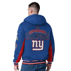 New York Giants G-III Extreme No Huddle Commemorative Full-Zip Hoodie Jacket Royal | NFL