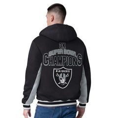 Las Vegas Raiders G-III Extreme No Huddle Commemorative Full-Zip Hoodie Jacket Black | NFL