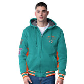 Miami Dolphins G-III Extreme No Huddle Commemorative Full-Zip Hoodie Jacket Aqua | NFL