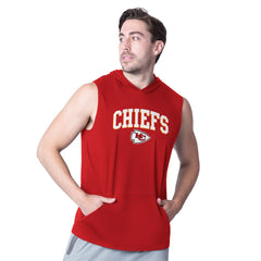 Kansas City Chiefs MSX by Michael Strahan Action Sleeveless Pullover Hoodie Red | NFL