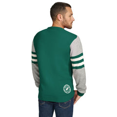 New York Jets Tommy Hilfiger Acrylic Crewneck Pullover Sweater Green/Heather Gray | NFL