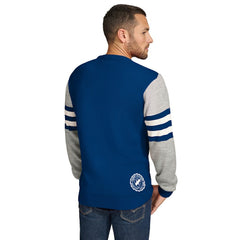 Indianapolis Colts Tommy Hilfiger Acrylic Crewneck Pullover Sweater Royal/Heather Gray | NFL