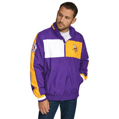 Minnesota Vikings Tommy Hilfiger Gael Lightweight Half-Zip Hoodie Jacket Purple | NFL