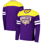 Minnesota Vikings G-III Sports by Carl Banks Adaptive Hail Mary Long Sleeve T-Shirt Purple/Gold | NFL