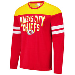 Kansas City Chiefs G-III Sports by Carl Banks Adaptive Hail Mary Long Sleeve T-Shirt Red/Gold | NFL