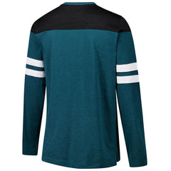 Philadelphia Eagles G-III Sports by Carl Banks Adaptive Hail Mary Long Sleeve T-Shirt Midnight Green/Black | NFL