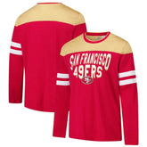 San Francisco 49ers G-III Sports by Carl Banks Adaptive Hail Mary Long Sleeve T-Shirt Scarlet/Gold | NFL