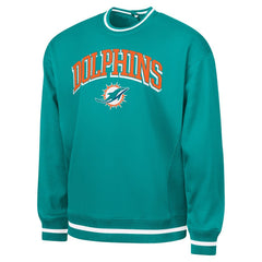 Miami Dolphins G-III Sports by Carl Banks Adaptive Blocker Fleece Pullover Sweatshirt Aqua | NFL