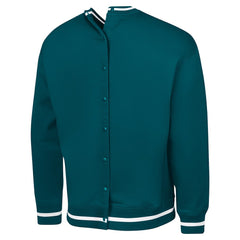 Philadelphia Eagles G-III Sports by Carl Banks Adaptive Blocker Fleece Pullover Sweatshirt Midnight Green | NFL
