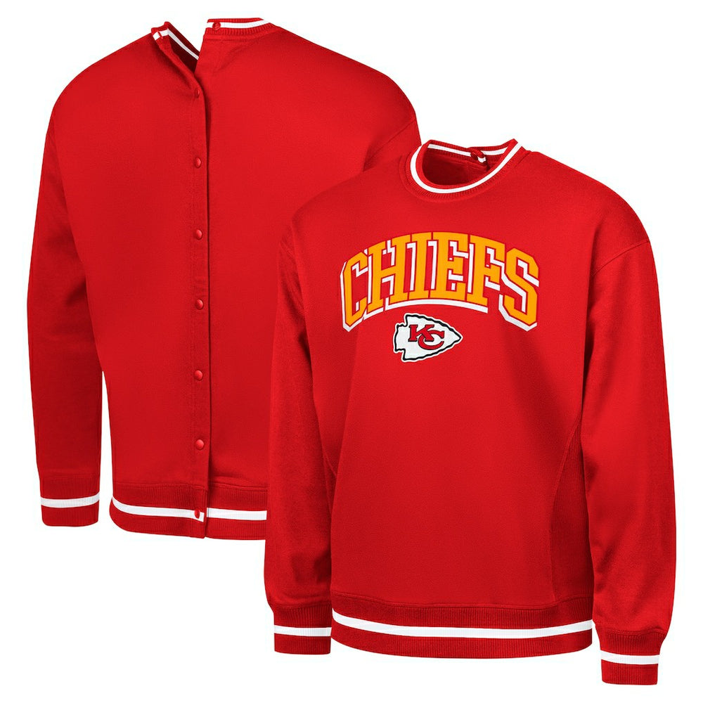Kansas City Chiefs G-III Sports by Carl Banks Adaptive Blocker Fleece Pullover Sweatshirt Red | NFL