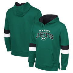 New York Jets G-III Sports by Carl BanksMen's Adaptive Faceoff Pullover Hoodie Green/Gray | NFL
