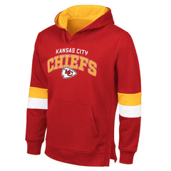 Kansas City Chiefs G-III Sports by Carl Banks Adaptive Faceoff Pullover Hoodie Red/Gold | NFL