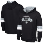 Las Vegas Raiders G-III Sports by Carl Banks Adaptive Faceoff Pullover Hoodie Black/Silver | NFL