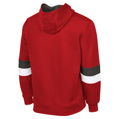 Tampa Bay Buccaneers G-III Sports by Carl BanksMen's Adaptive Faceoff Pullover Hoodie Red/Pewter | NFL