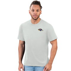 Baltimore Ravens Margaritaville Time Flies T-Shirt Gray | NFL