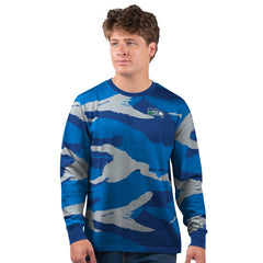 Seattle Seahawks Starter Thursday Night Gridiron Vintage Logo Long Sleeve T-Shirt Royal/Gray | NFL