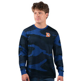 Denver Broncos Starter Thursday Night Gridiron Vintage Logo Long Sleeve T-Shirt Navy/Royal | NFL