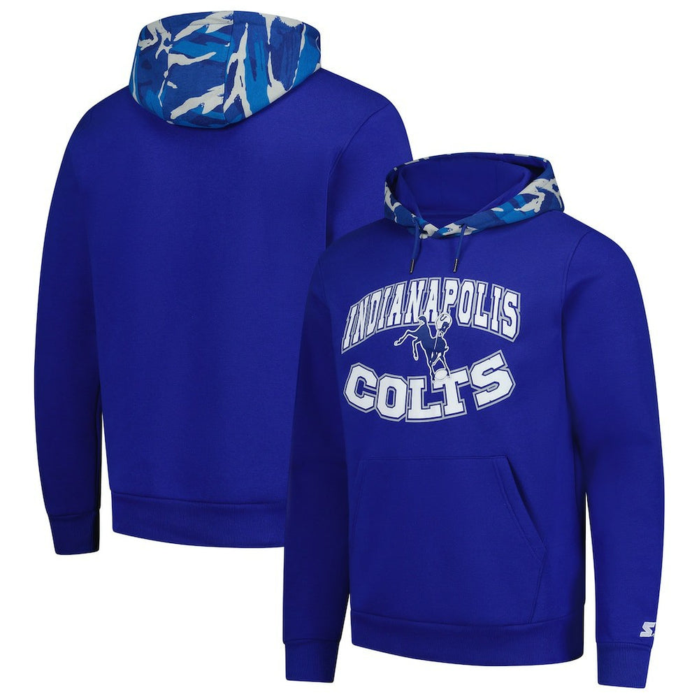 Indianapolis Colts Starter Thursday Night Gridiron Vintage Logo Pullover Hoodie Royal | NFL