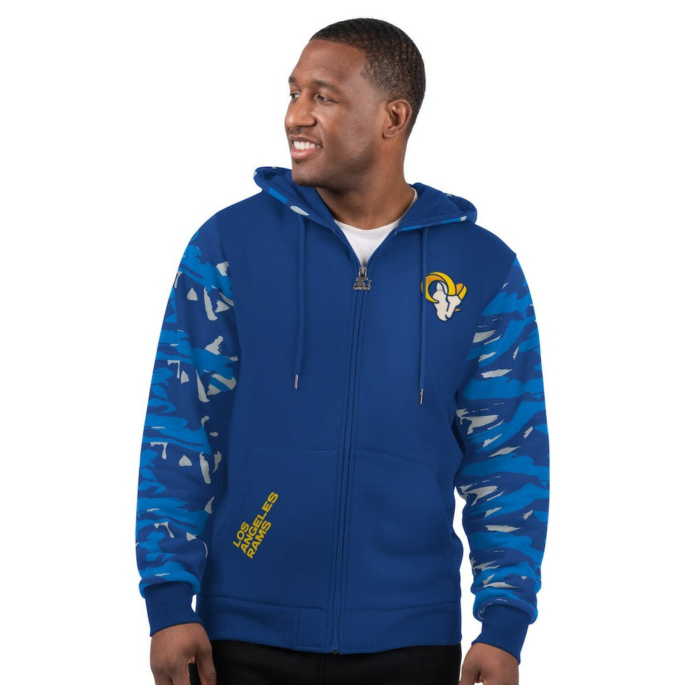 Los Angeles Rams Starter Thursday Night Gridiron Full-Zip Hoodie Royal | NFL