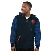 Chicago Bears Starter Thursday Night Gridiron Full-Zip Hoodie Navy | NFL