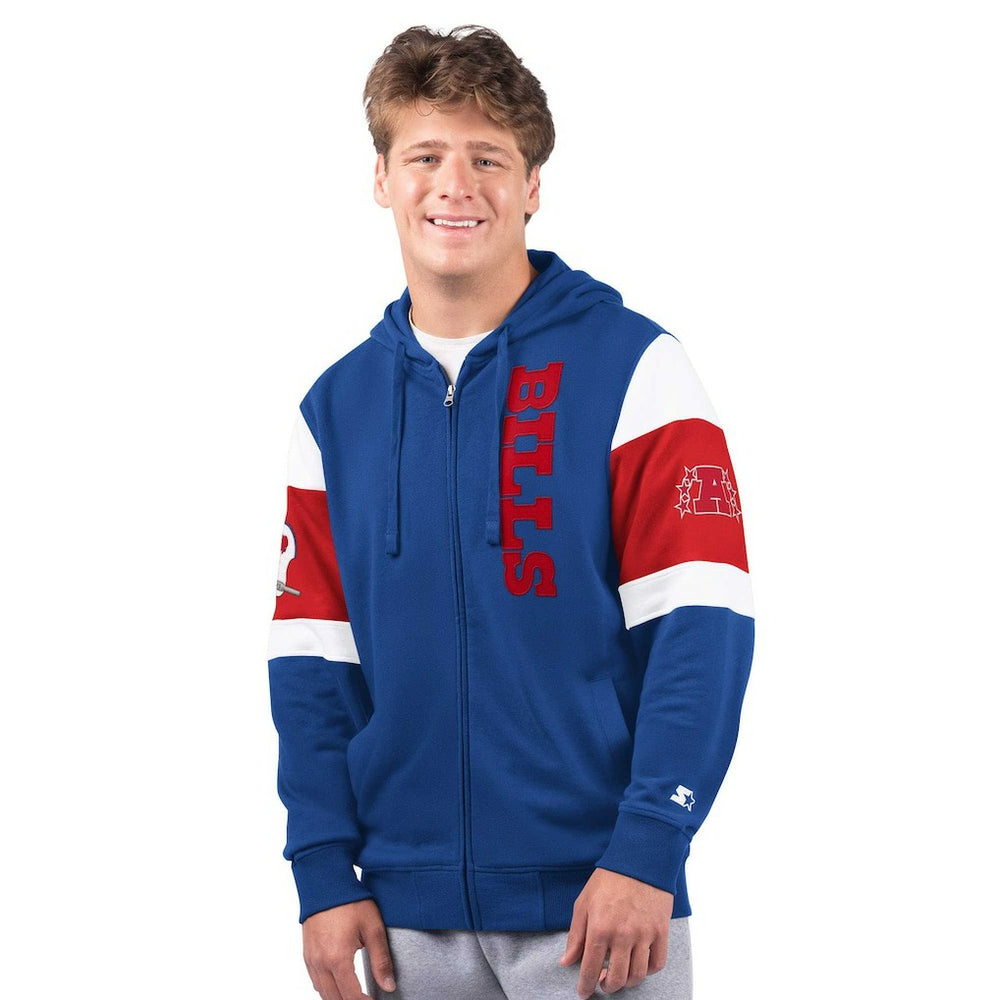 Buffalo Bills Starter Extreme Vintage Logo Full-Zip Hoodie Royal | NFL