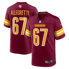 Nick Allegretti Washington Commanders Game Jersey Burgundy | Nike for Sale