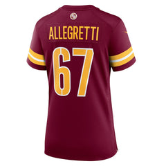Nick Allegretti Washington Commanders Women's Game Jersey Burgundy | Nike for Sale