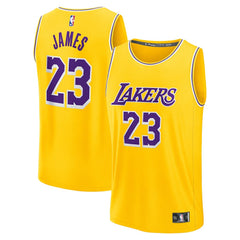 LeBron James Los Angeles Lakers Fast Break Replica Jersey Icon Edition Gold - NBA