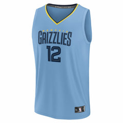 Ja Morant Memphis Grizzlies Fast Break Replica Player Jersey Statement Edition Light Blue - NBA