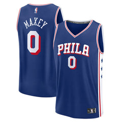 Tyrese Maxey Philadelphia 76ers Fast Break Replica Player Jersey Icon Edition Royal - NBA