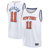 Jalen Brunson New York Knicks Fast Break Replica Player Jersey Association Edition White - NBA