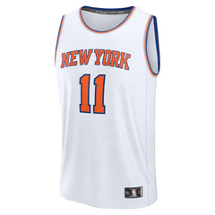 Jalen Brunson New York Knicks Fast Break Replica Player Jersey Association Edition White - NBA